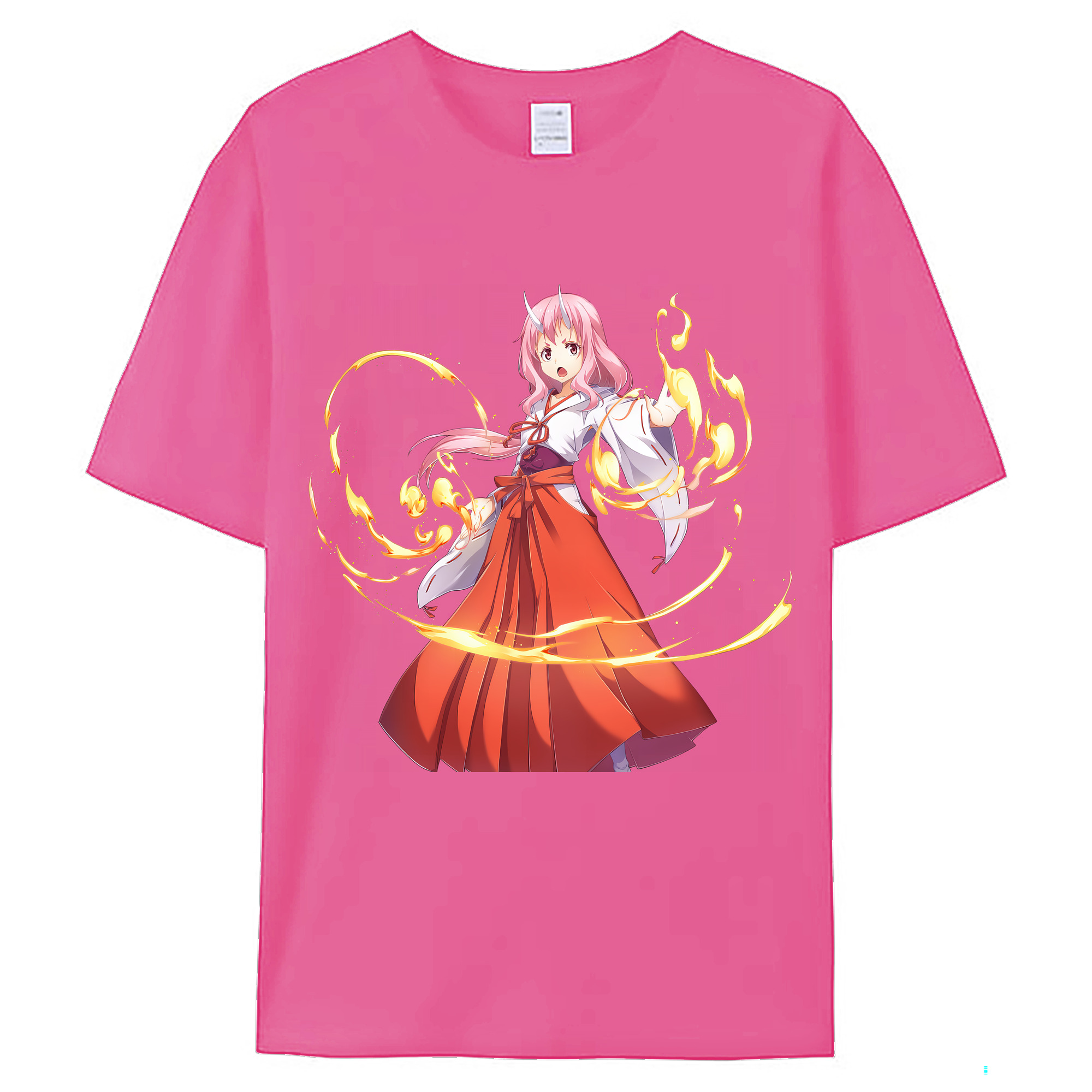 （画像用） 転スラ Regarding Reincarnated to Slime レディースカジュアルプリントTシャツ（綿100％）